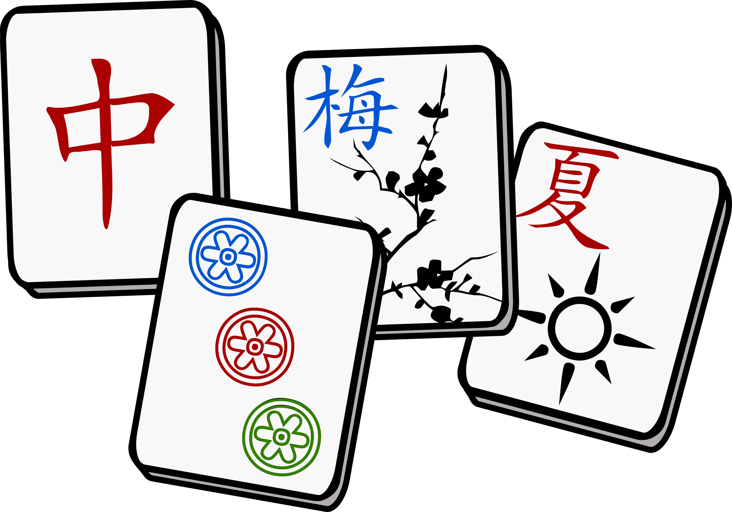 Big Image - Mahjong Tiles (2400x1681)