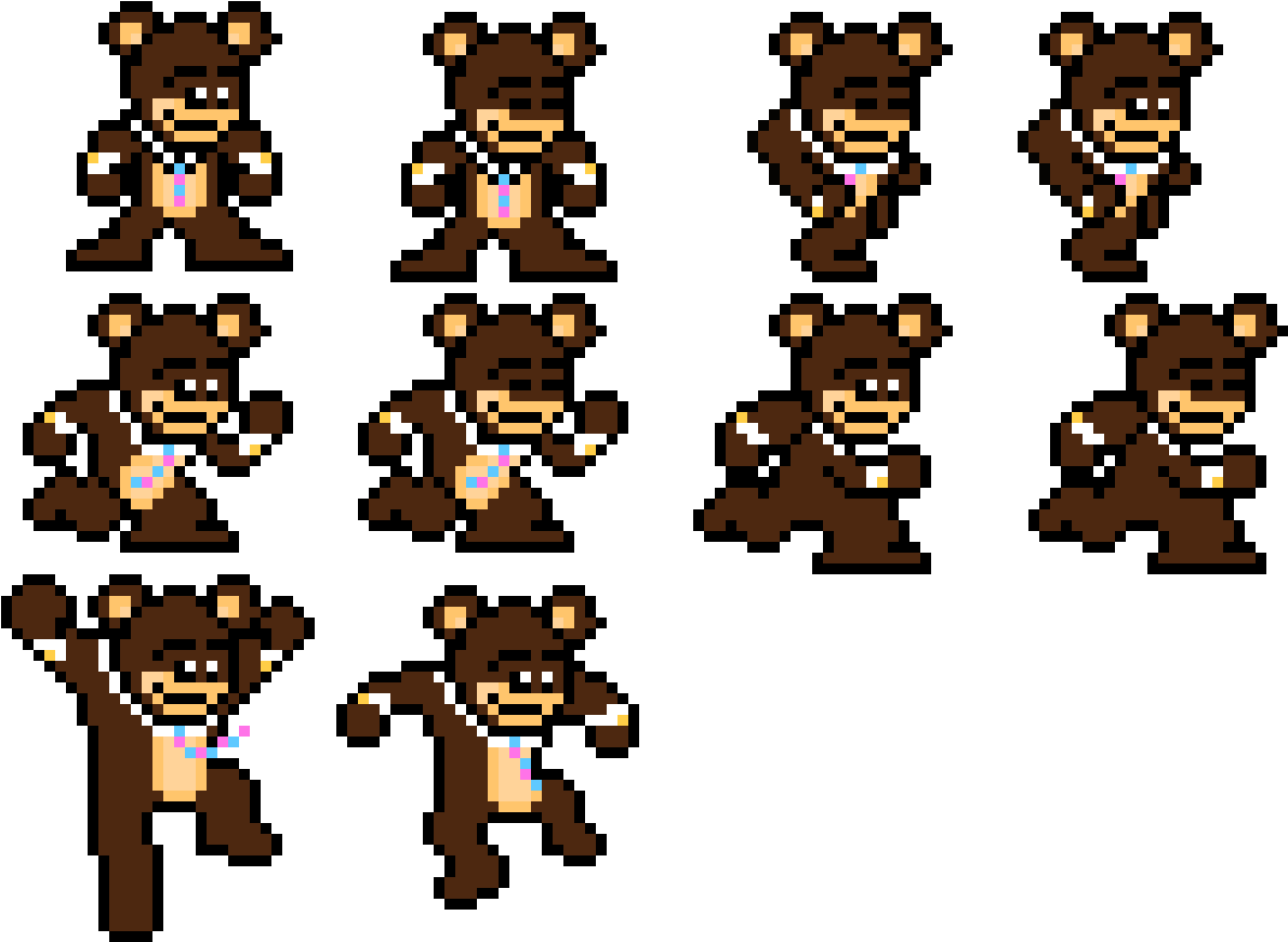 Bear Sprite Sheet - Sprite (1280x950)