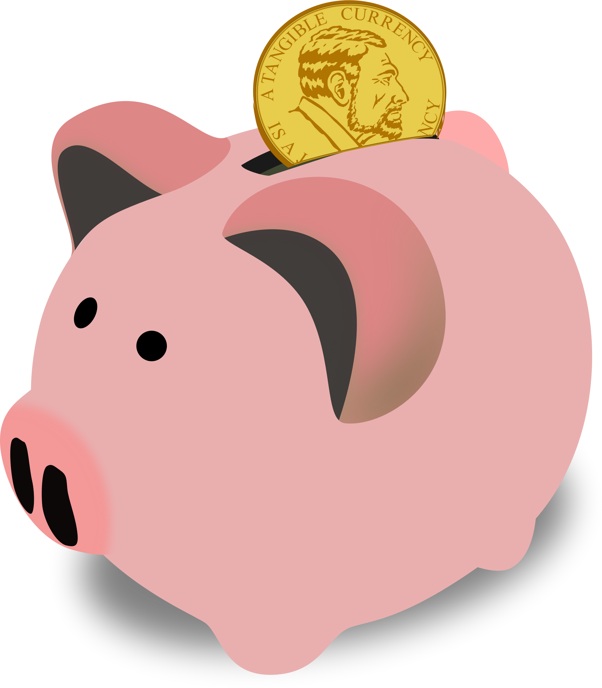 Big Image - Piggy Bank Clip Art (2064x2360)