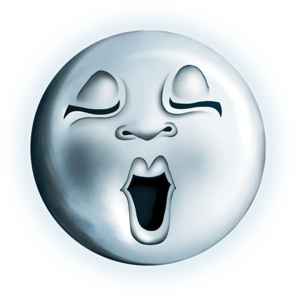 Clip Art - Transparent Moon Cartoon (600x600)
