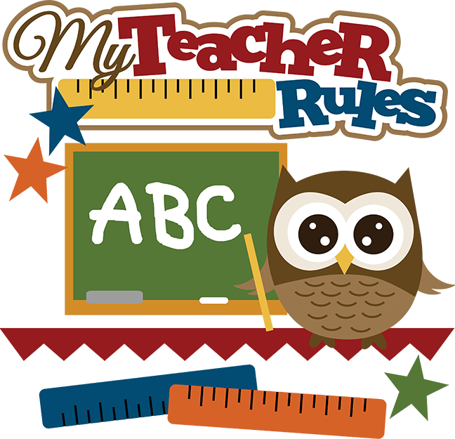 Cute Education Clip Art - Certificate For A Great Teacher (648x625)