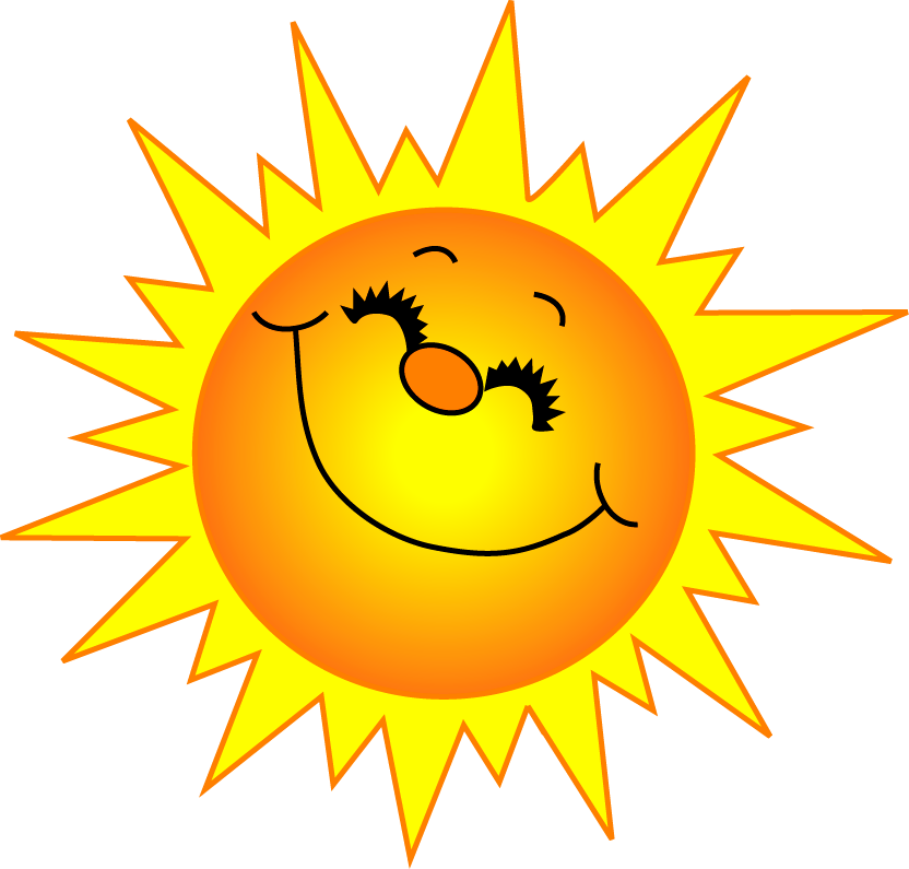 Warm And Sunny To Start The Week - Sun Clipart (832x795)