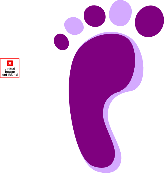 Baby Clipart Purple - Purple Baby Feet Clip Art (564x598)