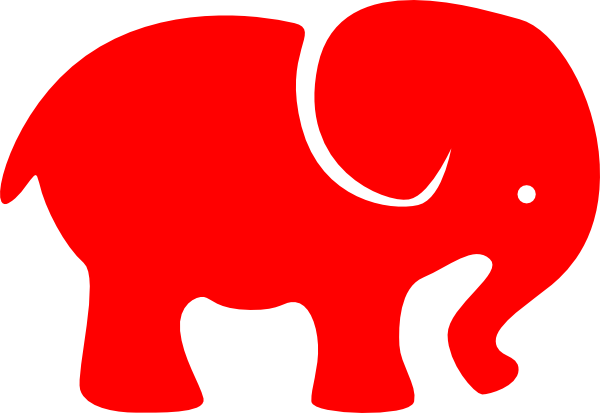 Red Eye Elephant Clip Art At Clker - Delta Sigma Theta Clip Art (600x413)
