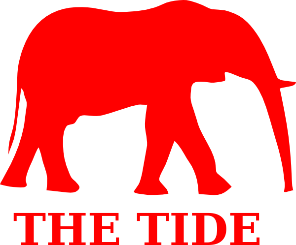 28 Collection Of Alabama Football Clipart Free - Elephant And A Mouse (600x498)