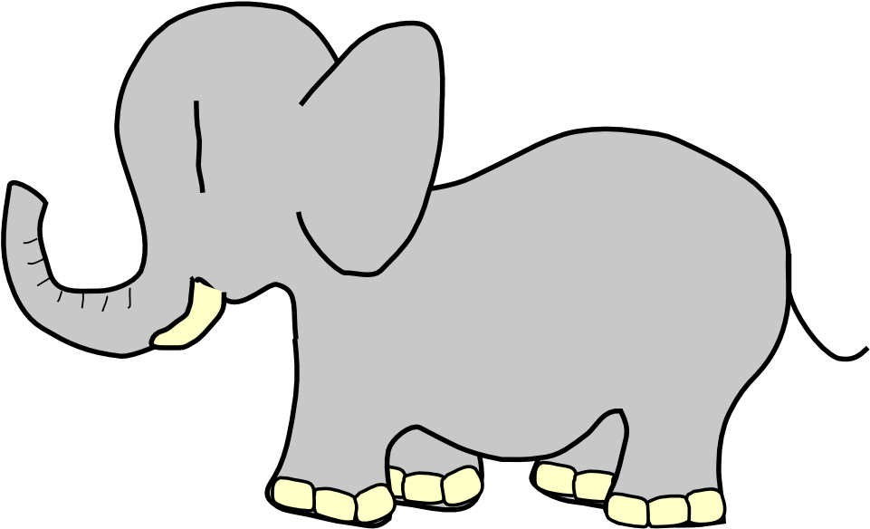 Net » Clip Art » Elephant Animal Super Duper Svg - Animated Of Baby Elephant (1979x1484)