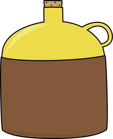 Brown And Yellow Jug Clip Art Brown And Yellow Jug - Yellow (367x450)