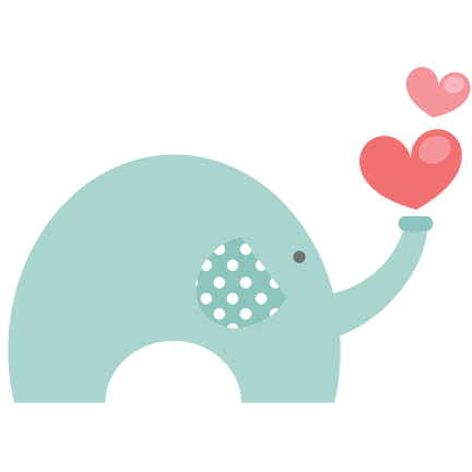 Valentine Elephant Svg File For Scrapbooking Cardmaking - Valentines Day Cute Miss Kate Cuttables (432x432)