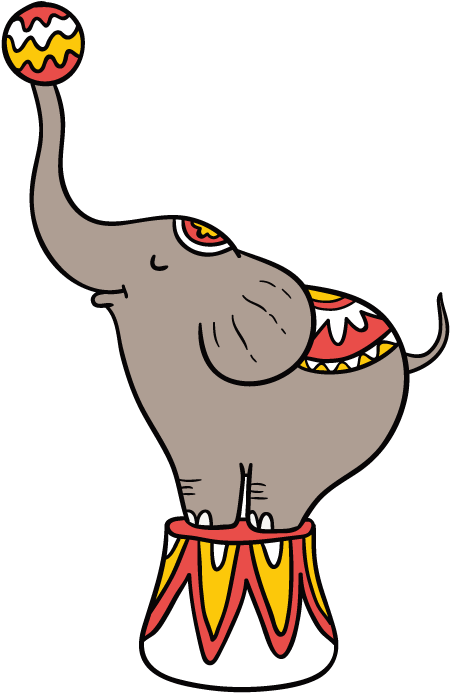 Performance Circus Elephant Clip Art - 馬戲 團 大 象 (700x700)