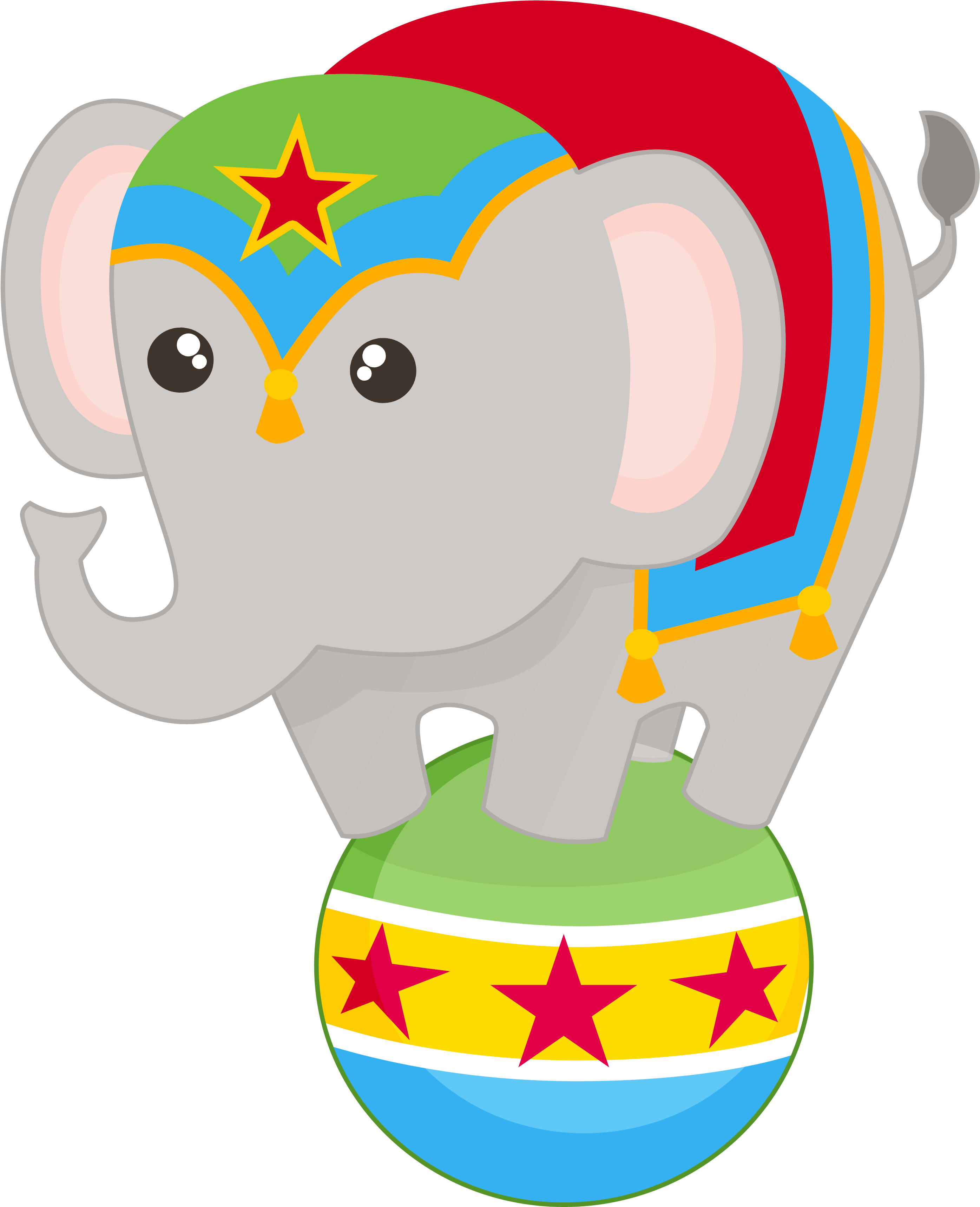 Circo Elefantes Bola1 - Circus Clipart Png (3144x3816)