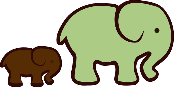 Elephant Clip Art (600x299)