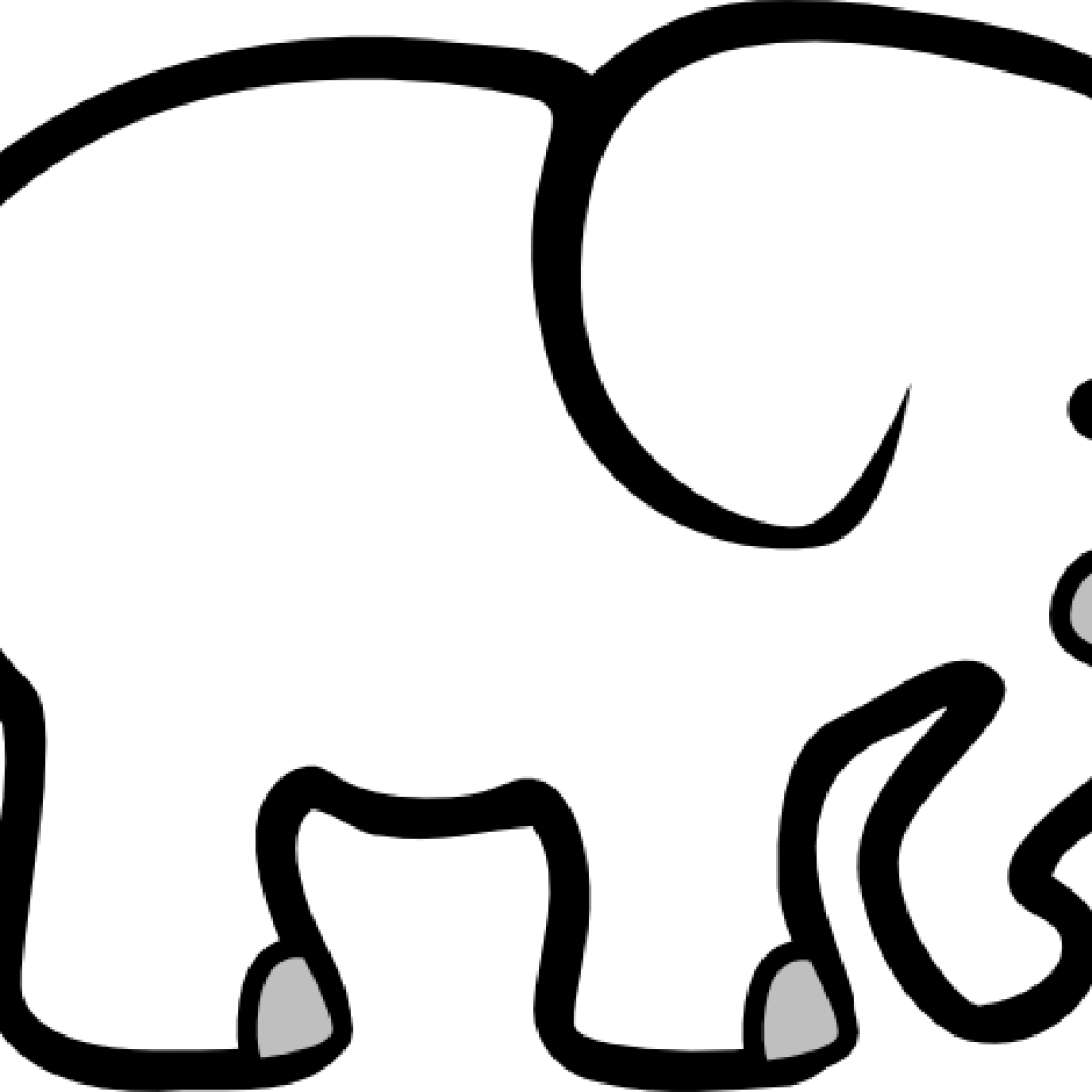 White Elephant Clip Art White Elephant Clip Art At - Drawing (1024x1024)