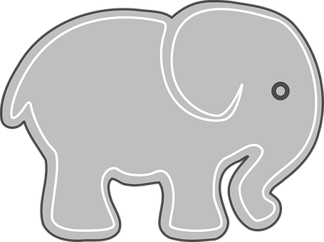 Elephant Africa Safari Gray Mammal Wildlif Elefante Gris Animado Png 455x340 Png Clipart Download