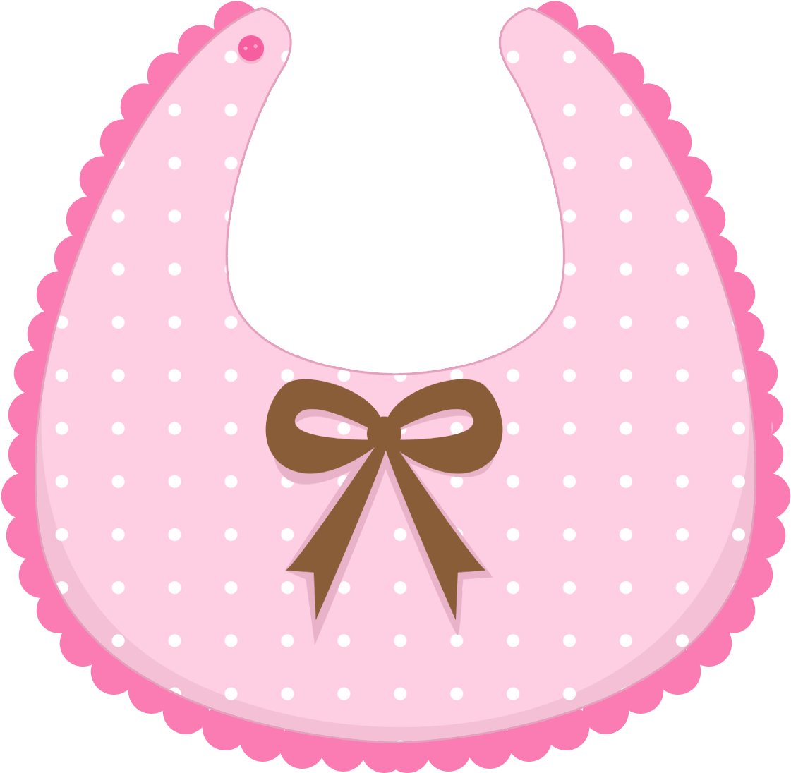 Baby Girl Bib Clip Art - Baberos Para Baby Shower - (1200x1200) Png Clipart  Download
