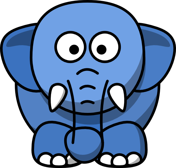 Bb Elephant Clip Art - Elephant Drawing Cartoon (640x643)