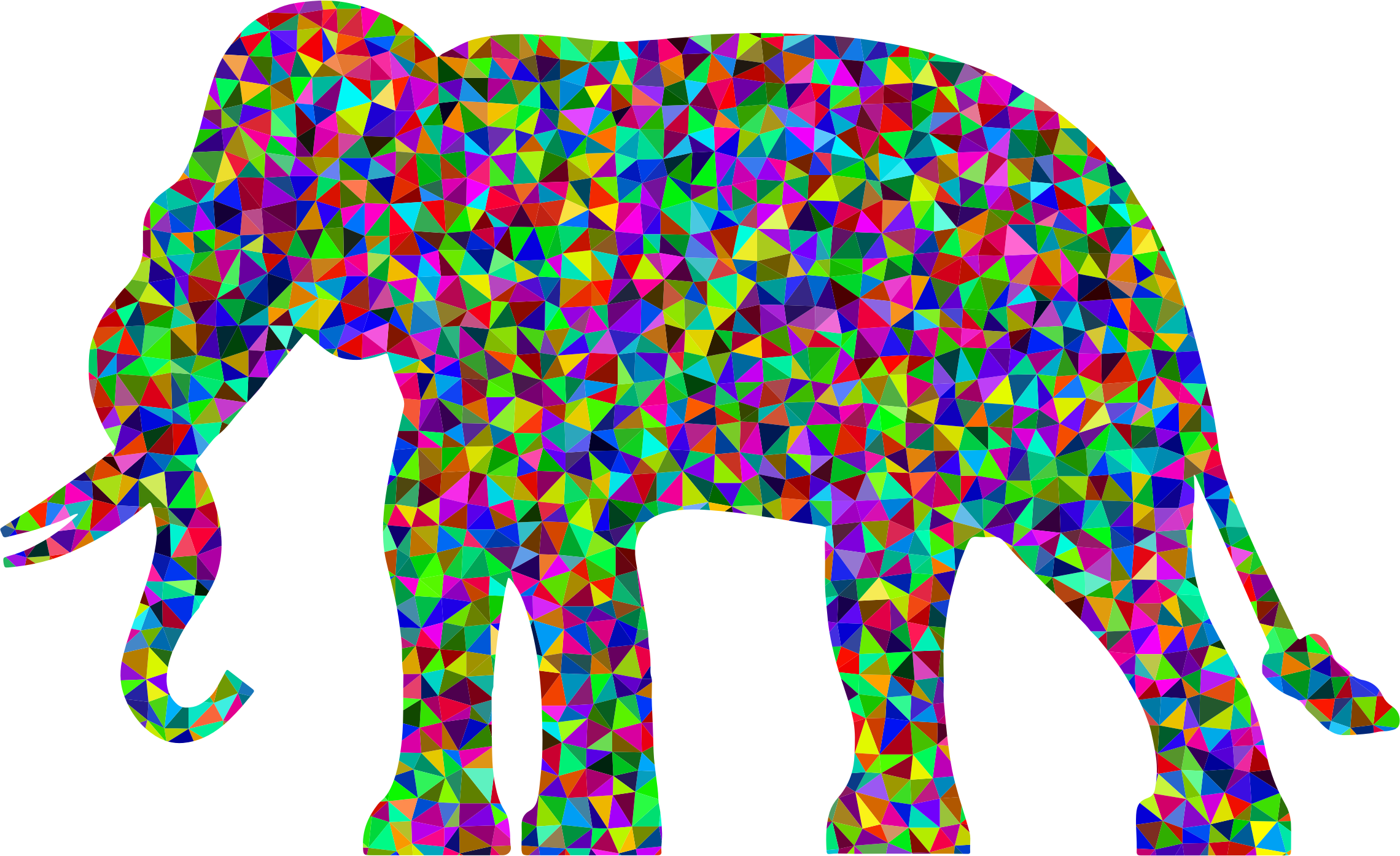 Big Image - Low Polygon Art Elephant (2280x1394)