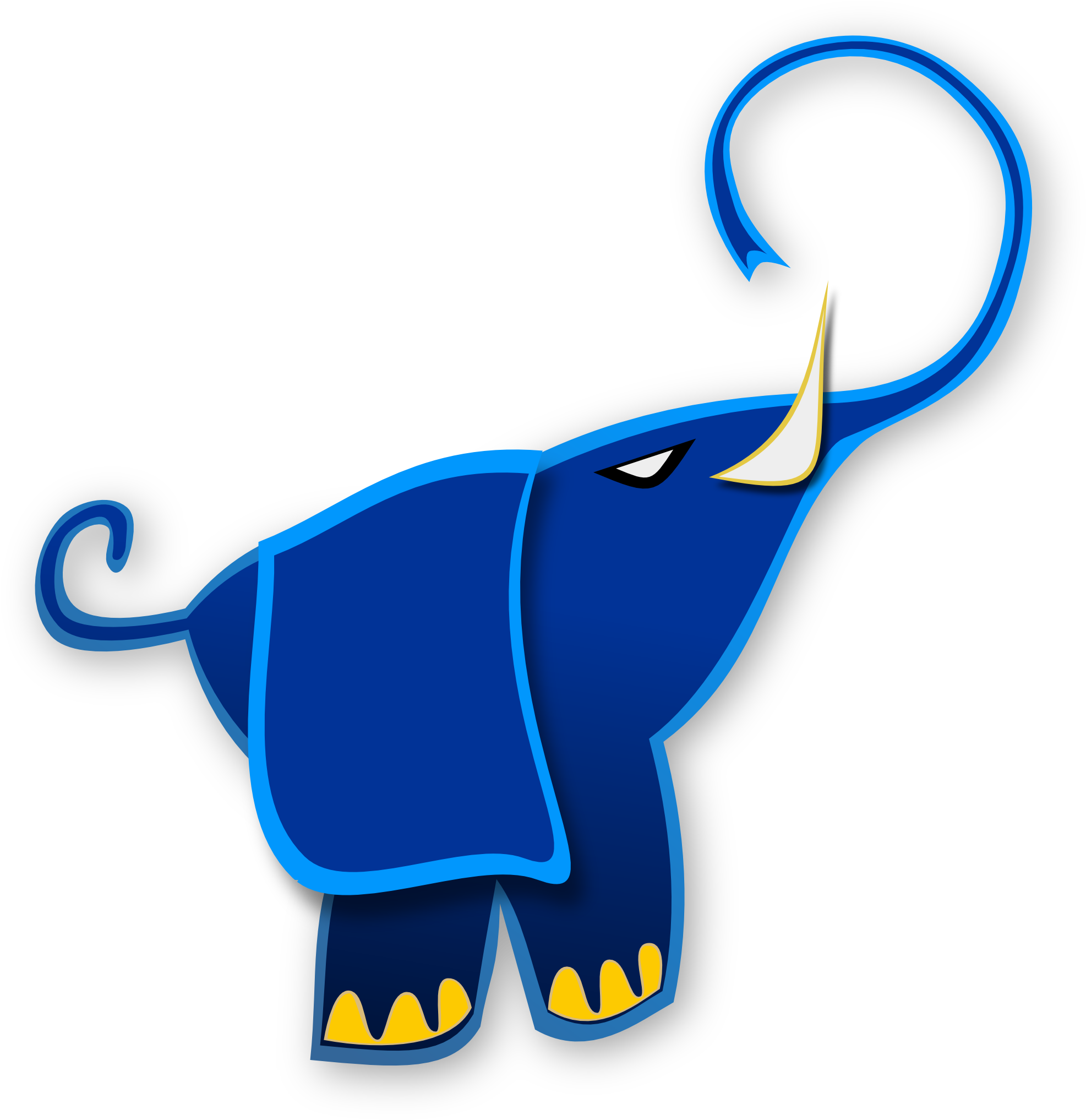 Blue Elephant 1979px 349 - ช้าง กราฟ ฟิ ค (1979x2038)