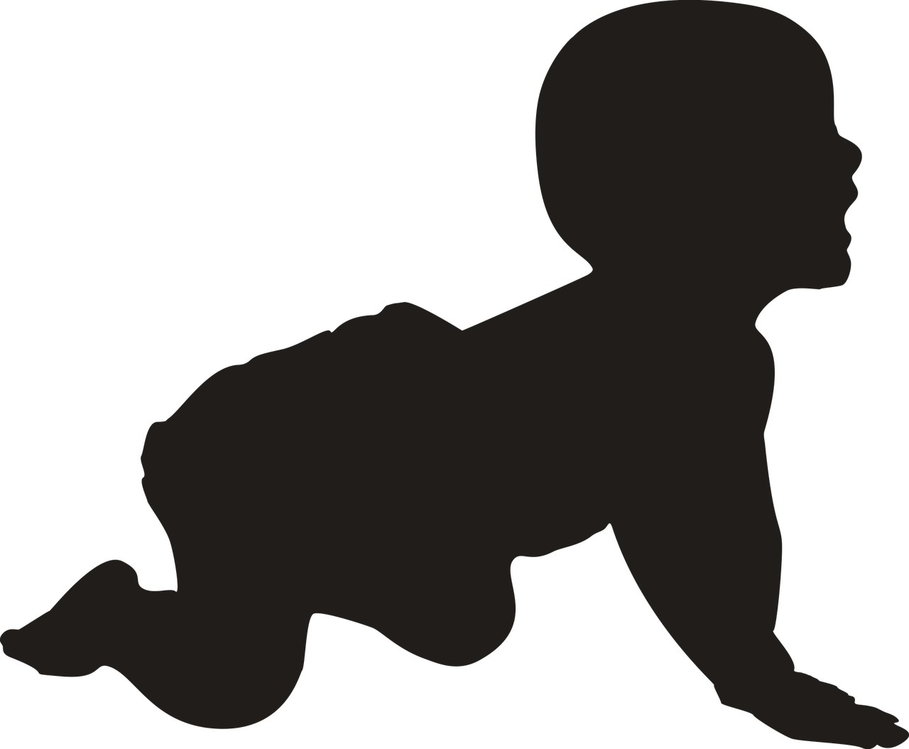Diaper, Icon Fincastle Herald - Baby Silhouette (1280x1054)