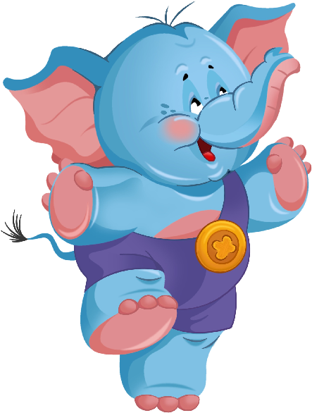 Elephant Clip Art Graphics, Pink Baby Girl Elephant - Clip Art (600x600)