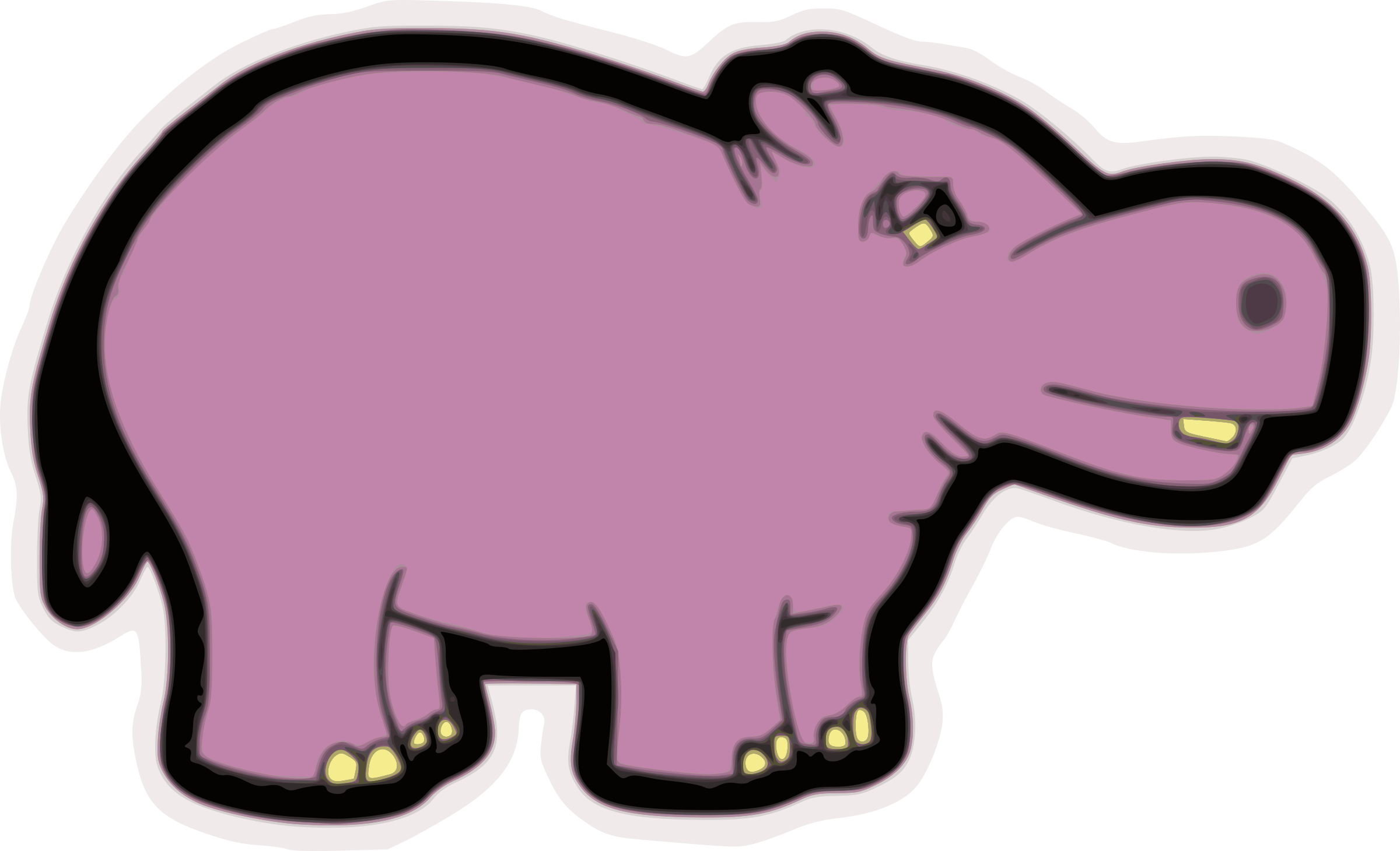 1 - Purple Hippo Shower Curtain (1233x750)