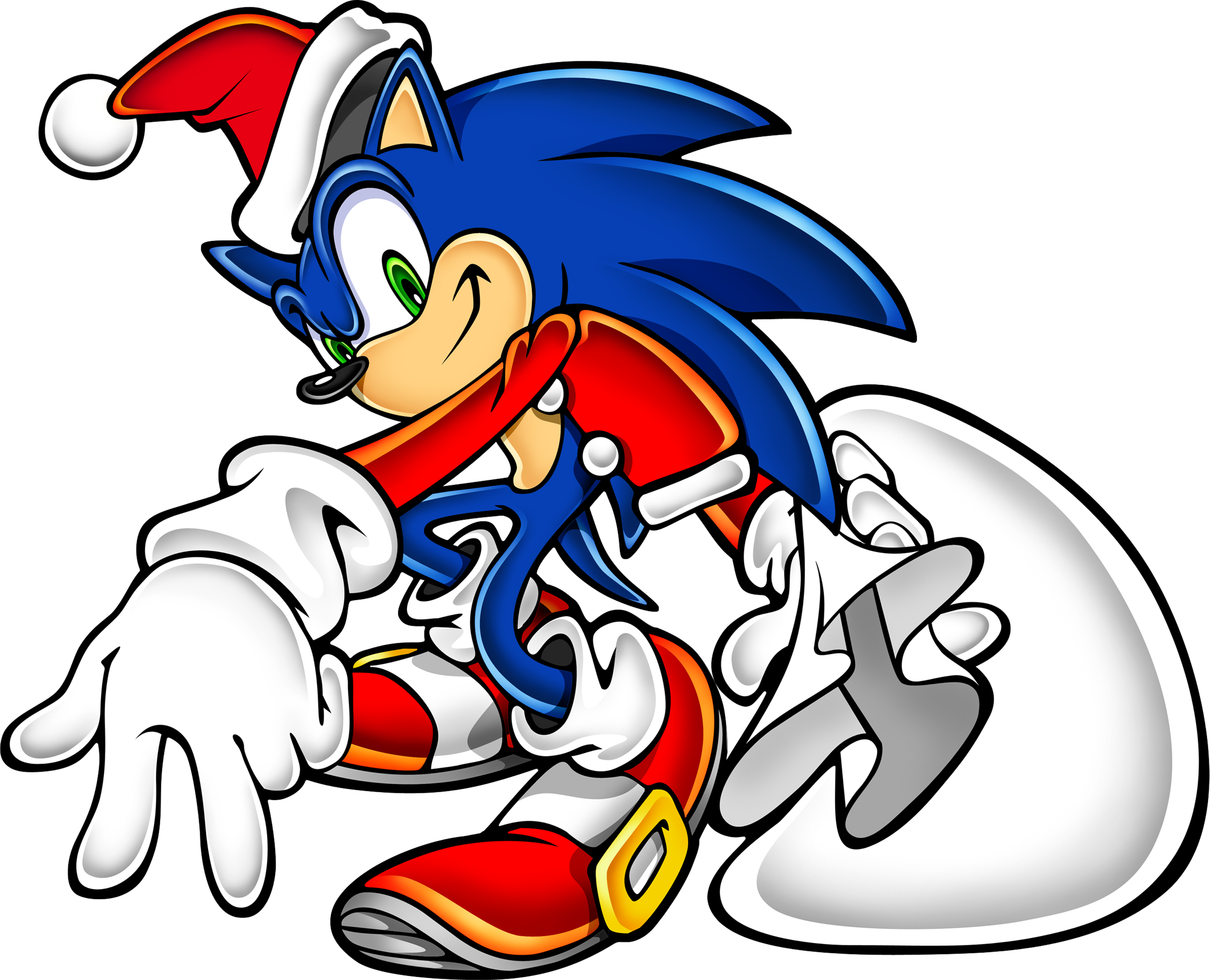 Sonic The Hedgehog Clipart Sonic Adventure - Sonic The Hedgehog Christmas Png (3086x2500)