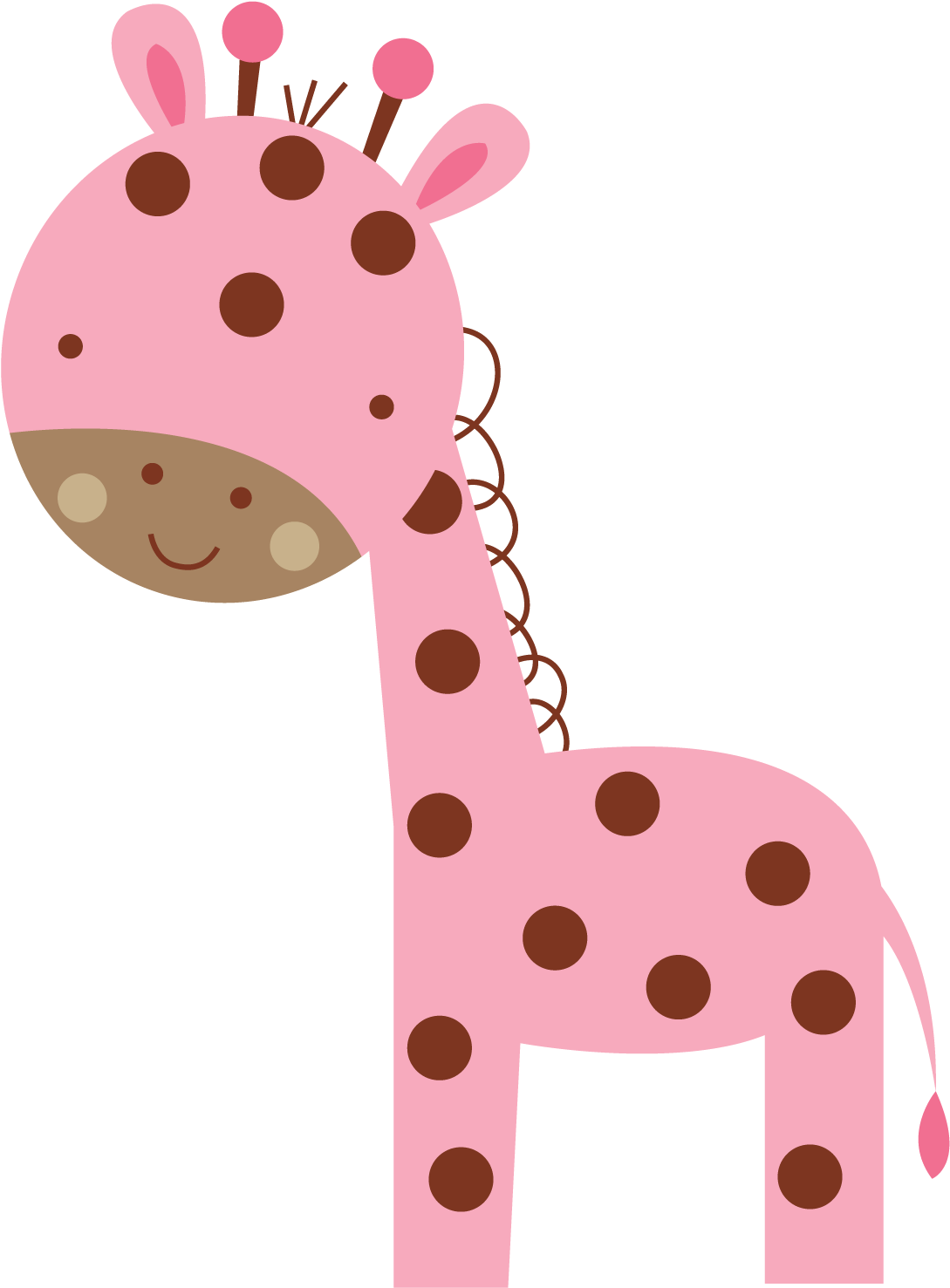 Giraffe Nails, Giraffe Photos, Baby Books, Baby Pictures, - Baby Giraffe Pink Clipart (1500x1500)