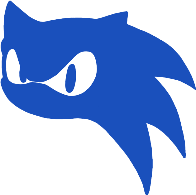 Sonic Head Silhouette By Samsonic On Deviantart - Drawing (661x660)