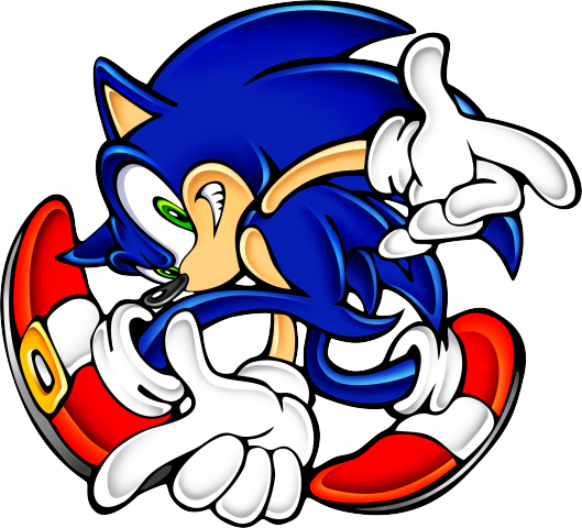 Sonic The Hedgehog Clipart Yuji Uekawa - Sonic The Hedgehog Adventure (529x480)