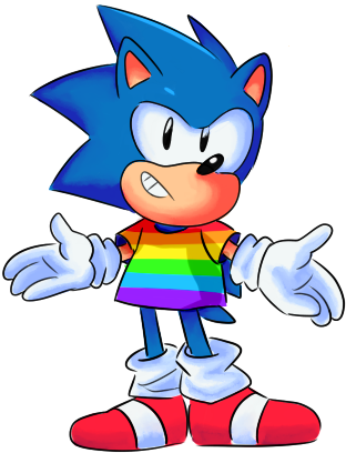 Birthday Hat Clipart Transparent - Sonic The Hedgehog Gay (500x500)