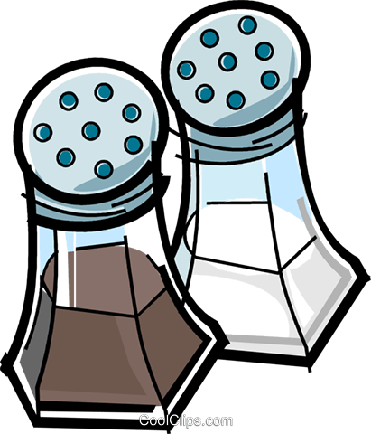 Beautiful Salt Clipart Salt And Pepper Clipart Clipart - Cartoon Salt And Pepper Shakers (607x700)