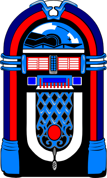 Jukebox - Clipart - 1950s American Jukebox (360x595)