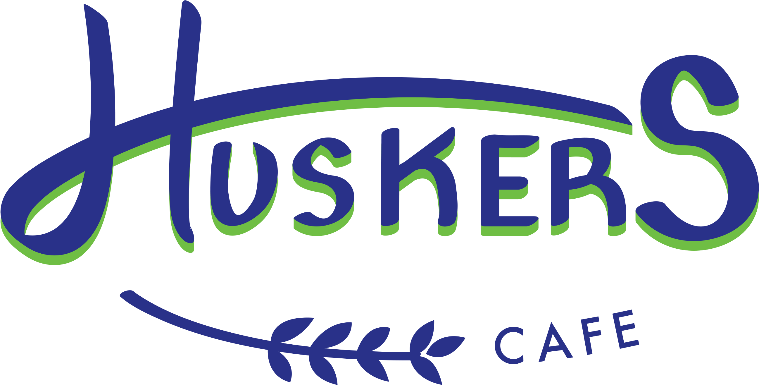 Huskers Cafe Logo - Huskers Cafe Logo (2620x1326)