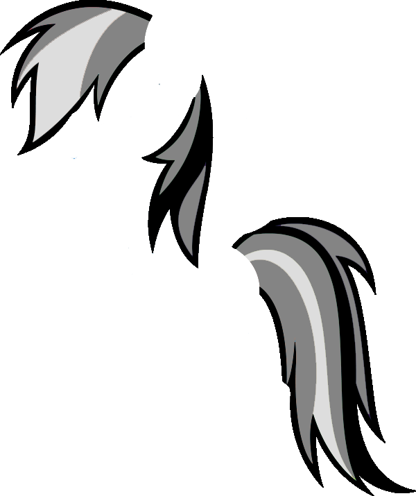 Rainbow Dash Hair Base By Sachidashie - Hair My Little Pony Png (600x715)