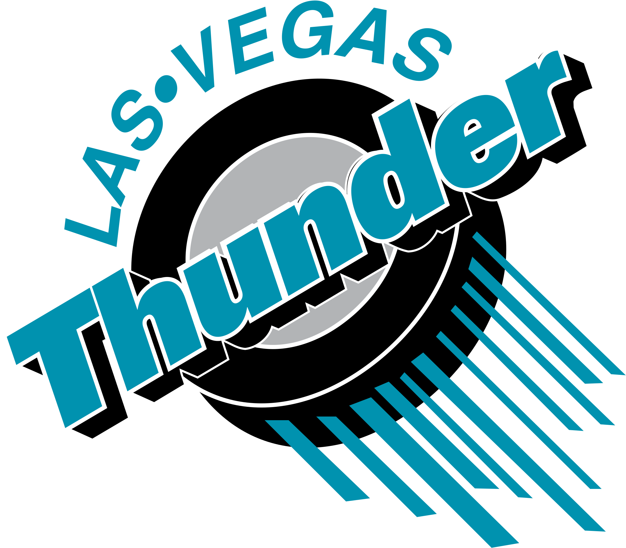 Las Vegas Thunder Logo Black And White - Las Vegas Thunder Logo (2400x2400)