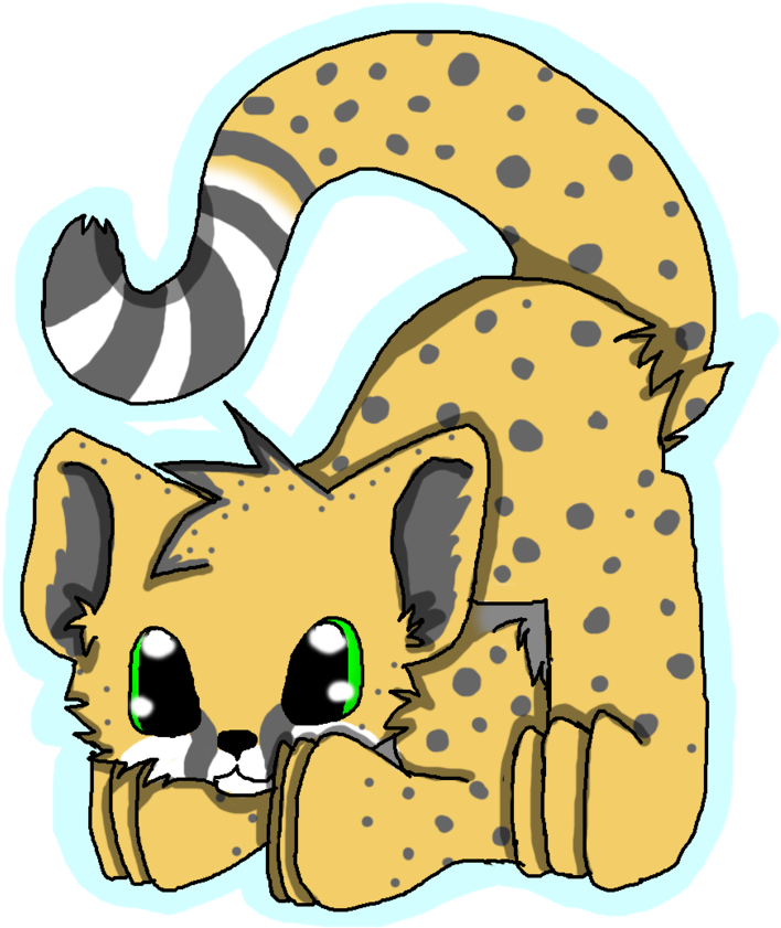Wolvesponiesohmy Chibi Cheetah By Wolvesponiesohmy - Cartoon (1024x934)