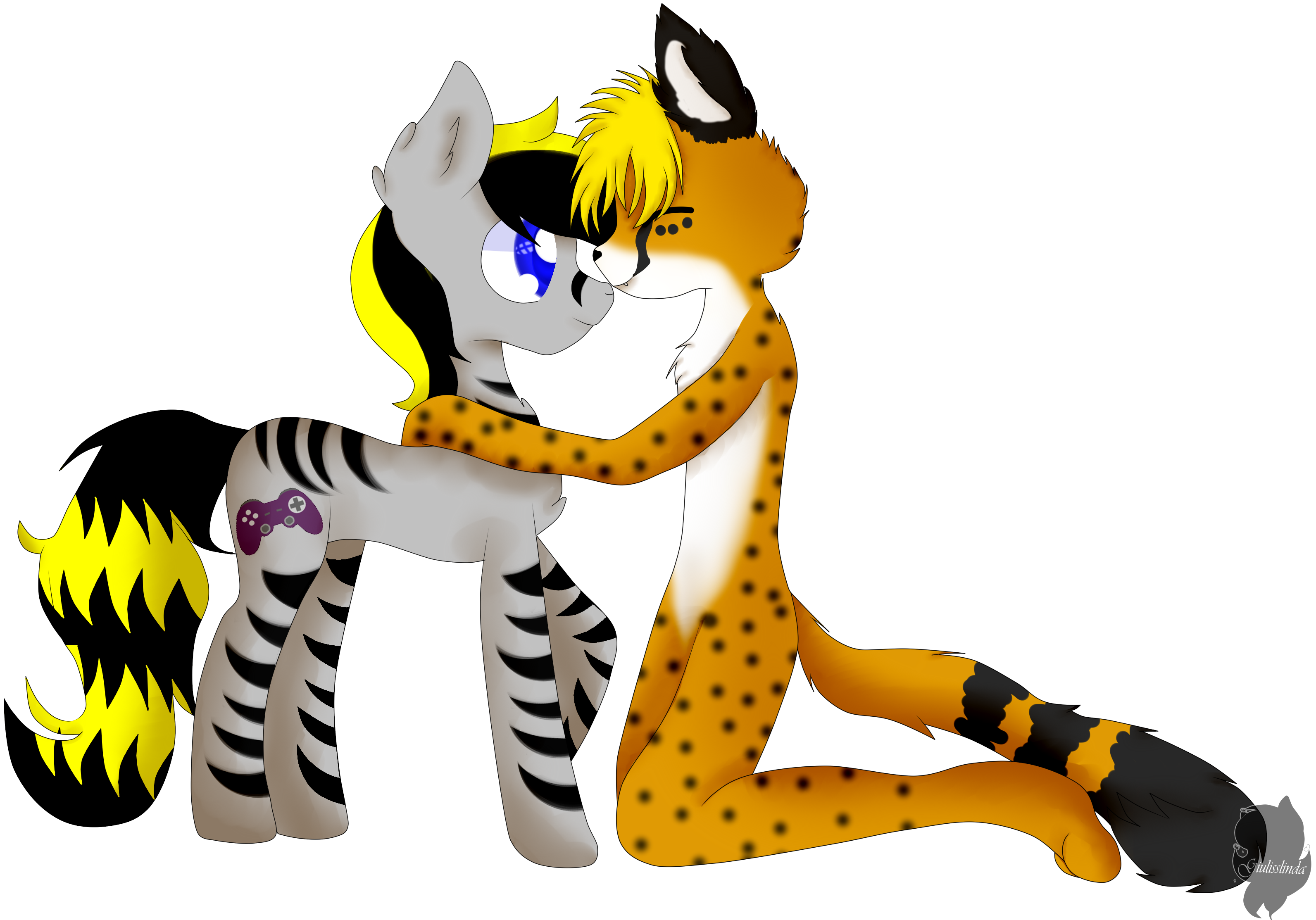 Cheetah And Sly By Gameponysly Cheetah And Sly By Gameponysly - Cartoon (3336x2469)