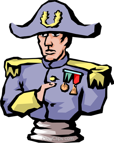 Napoleon Royalty Free Vector Clip Art Illustration - Dictator Clipart Gif (384x480)