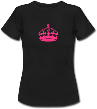 Pix For Keep Calm Crown Vector Pink - Trek T Shirt (378x378)