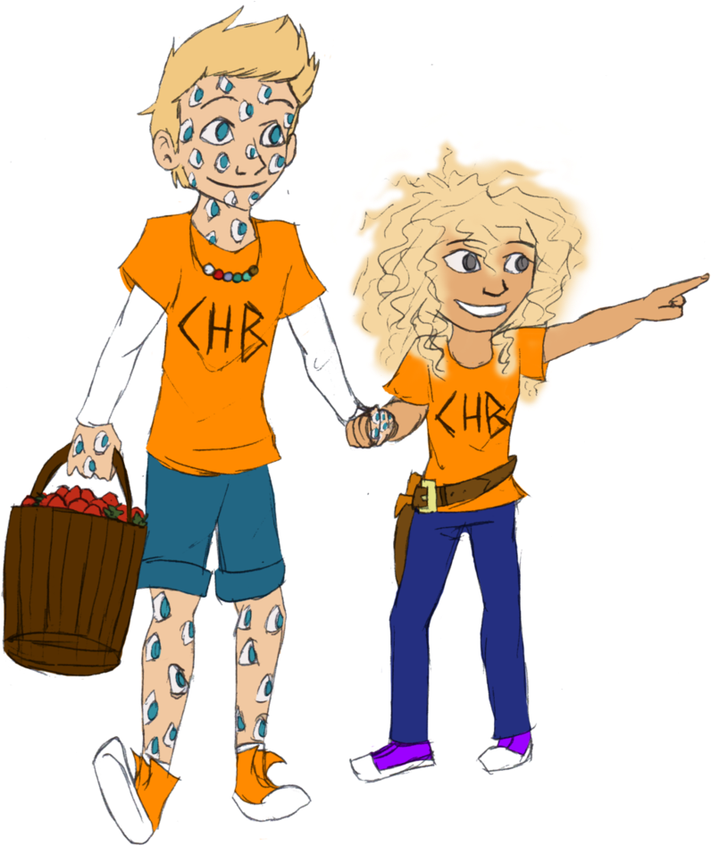 Argus And Little Annabeth By Coffeeotter - Argus Percy Jackson Art (1280x1587)