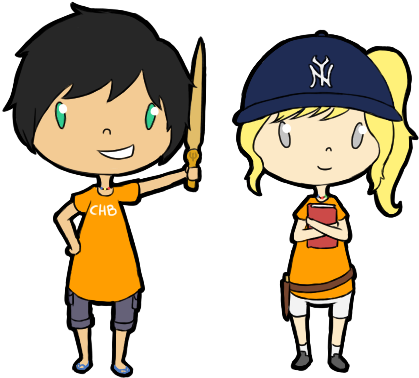 Percy Jackson Stickers By Forevermuffin - Cartoon (484x425)