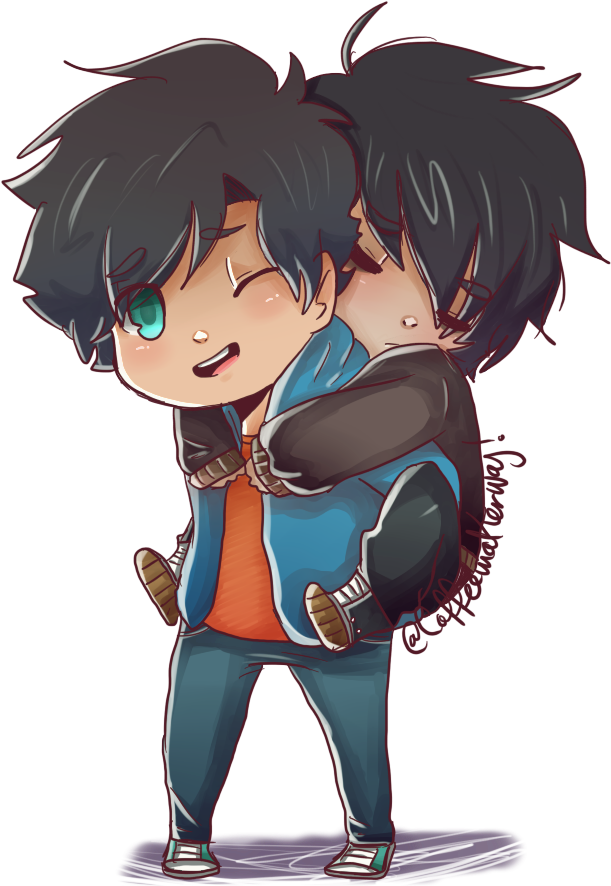 Cuties By Coffee-way - Percy X Nico Cute (849x888)