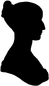 Face Silhouette Of Woman - Victorian Woman Silhouette (254x335)