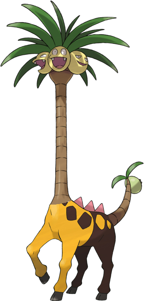 Pokémon Sun And Moon Giraffe Mammal Giraffidae Fauna - Exeggcute Evolution Sun And Moon (1136x1128)