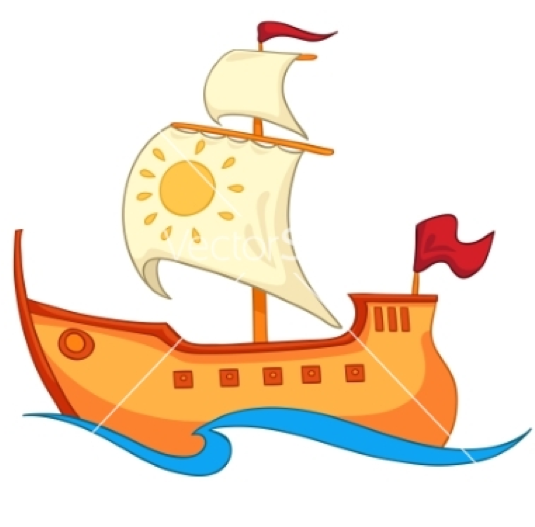 Telemachus And Pisistratus Set Sail For Pylos So They - Free Cartoon Ship (682x526)