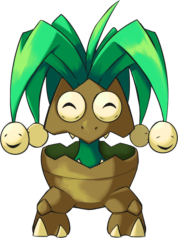 Shiny Exeggutor Happy Pokédex - Eggsecute Shiny (598x800)