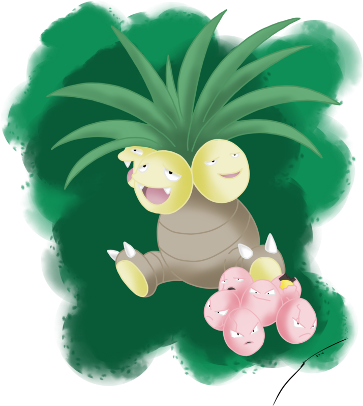 Exeggcute Alola Pokémon Sun And Moon Exeggutor - Exeggcute (894x894)