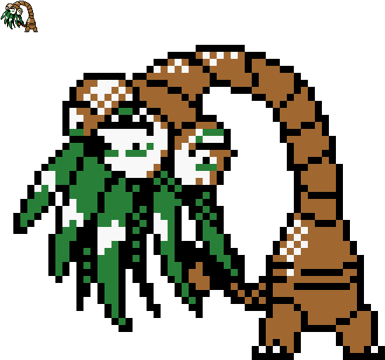 Alola Exeggutor By Wittycrow - Alola Pokemon Pixel Art (560x560)