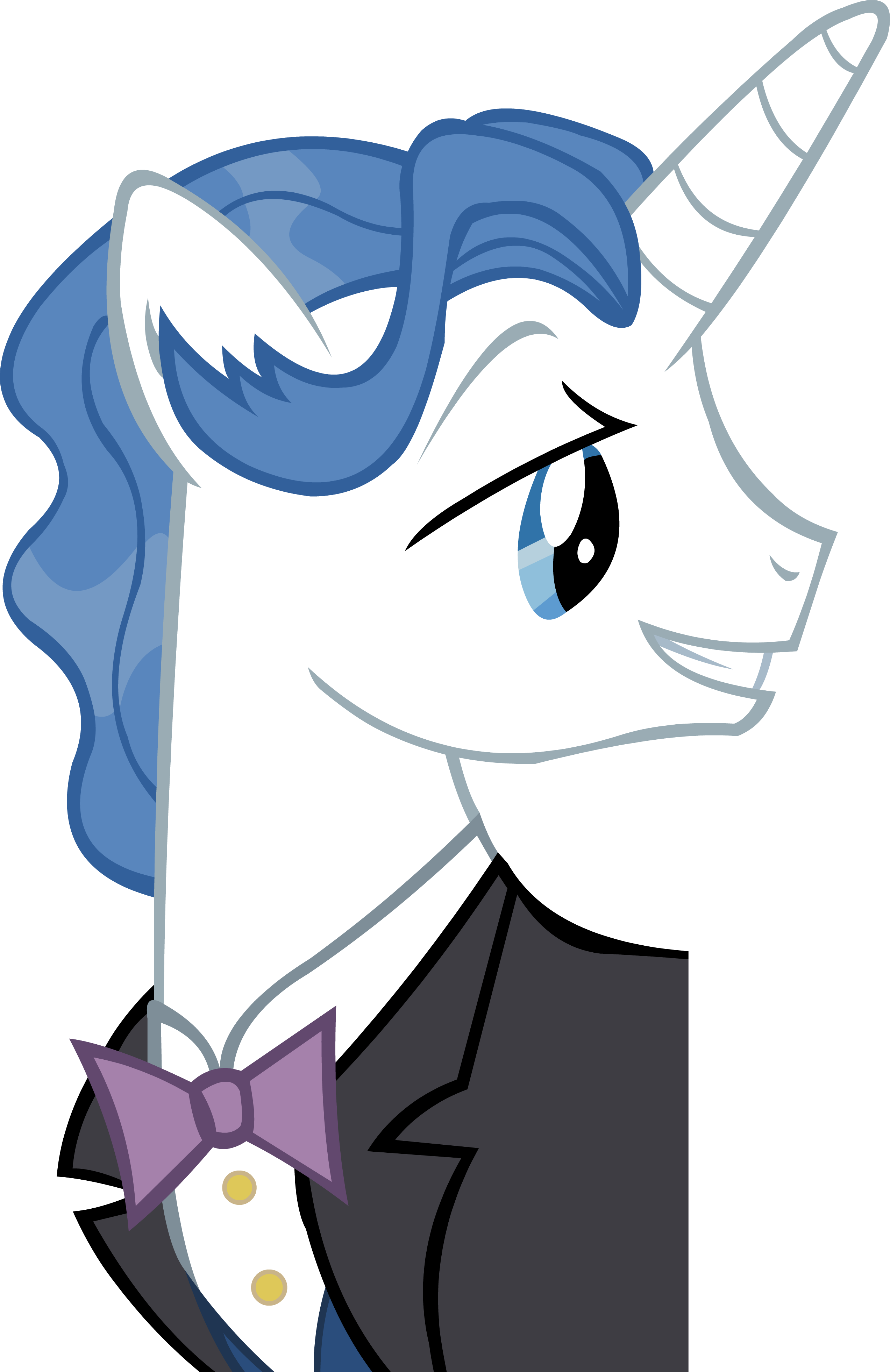 Rarity Face White Mammal Nose Vertebrate Fictional - Fancy Pants My Little Pony (2545x3923)