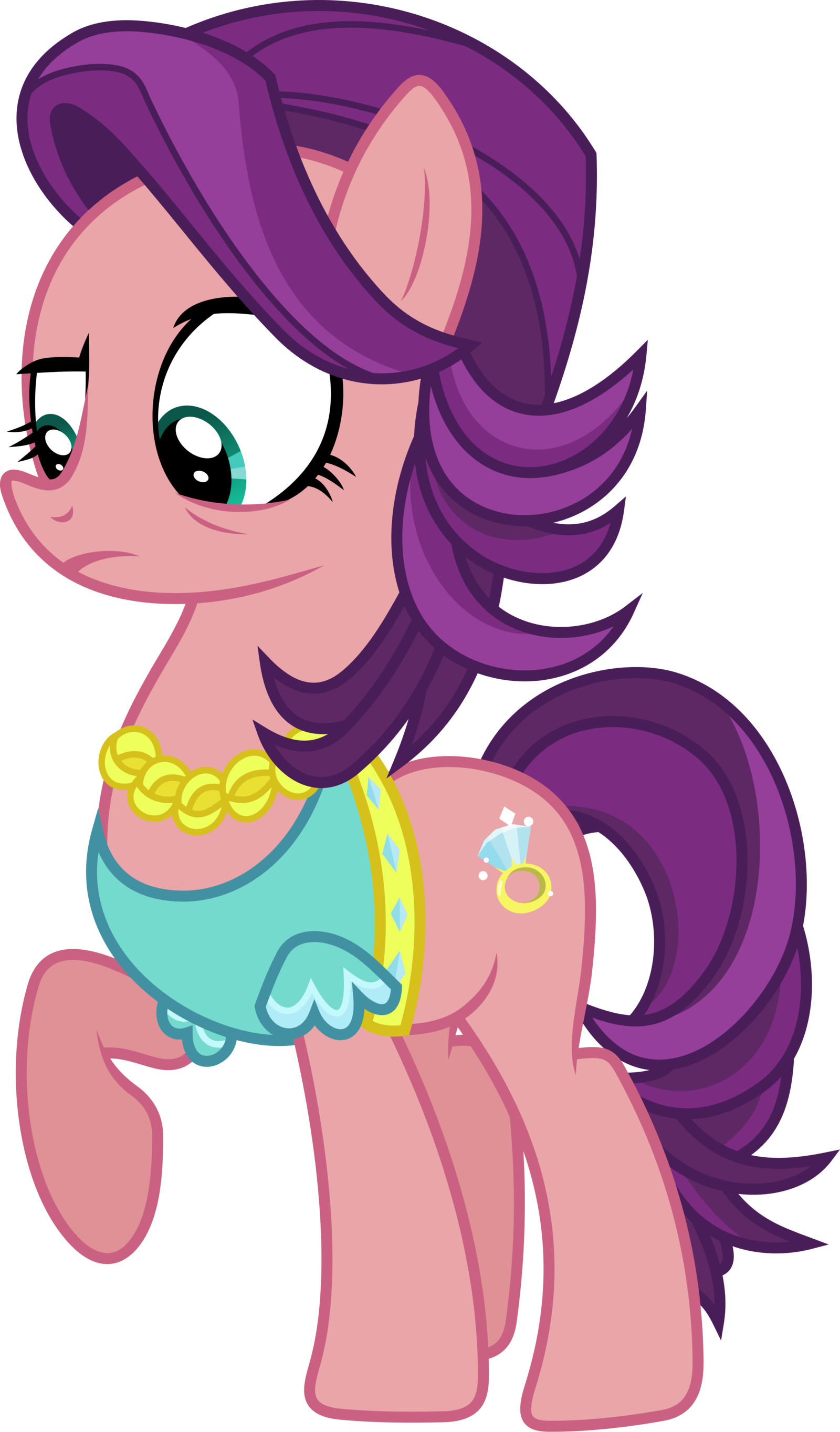 My Little Pony Clipart Black And White Collection - My Little Pony Spoiled Rich (1600x2726)