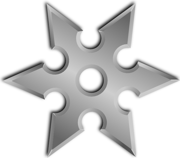 Ninja Star Png (600x526)